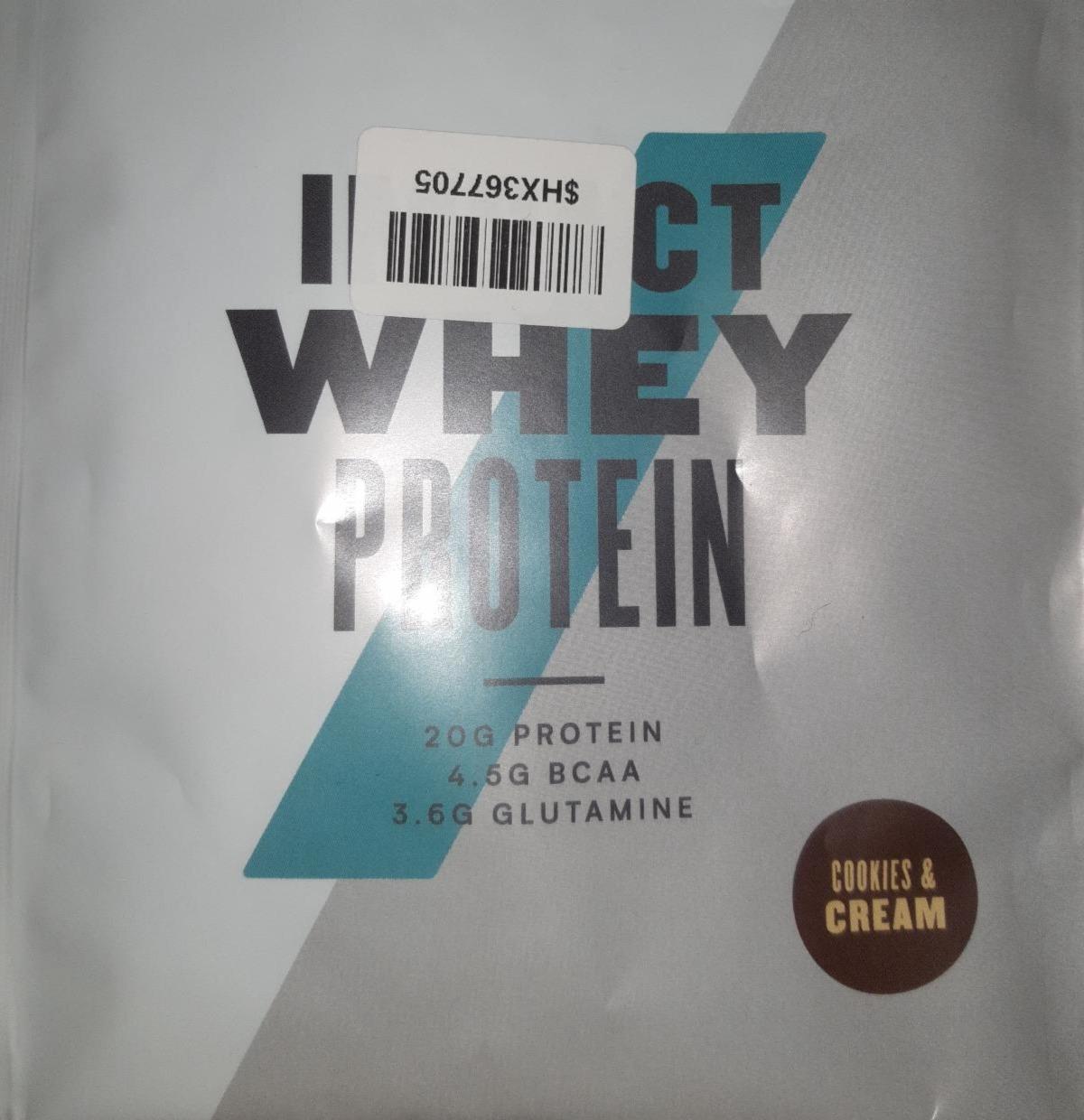 Фото - Протеїн Impact Whey Protein Печиво та крем Myprotein