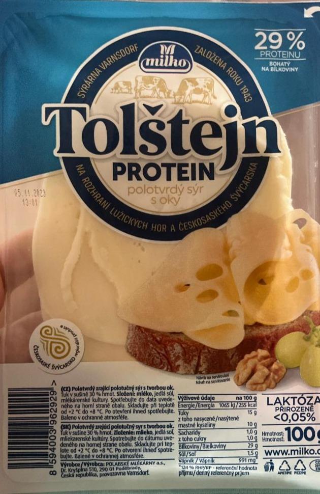 Фото - Сир тостовий Tolštejn Protein Milko