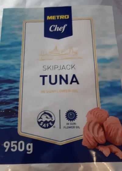 Фото - тунець Skipjack шматочками в соняшниковій олії Metro Chef
