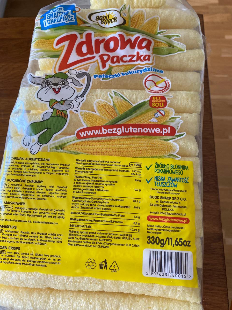 Фото - Палички кукурудзяні Zdrowa Paczka Good Snack