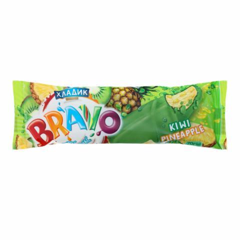 Фото - Морозиво 10% Kiwi-Pineapple Bravo Хладик