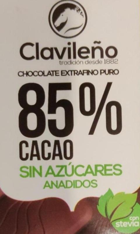 Фото - Шоколад чорний Clavileno 85% какао Espana