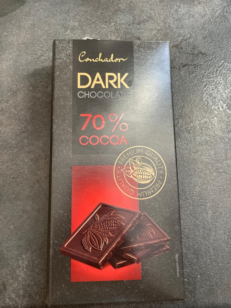 Фото - Шоколад чорний 70% Dark Chocolate Conchador
