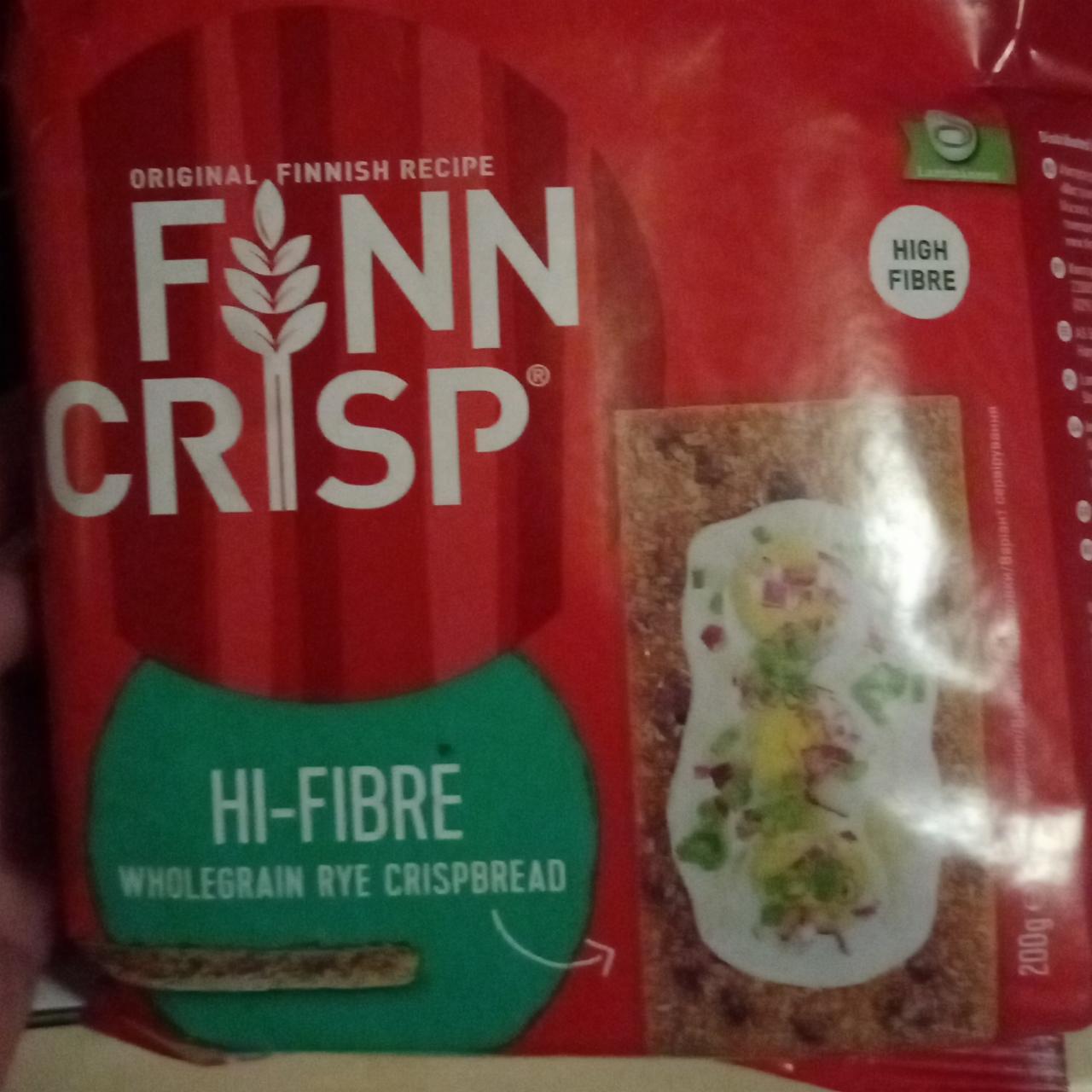 Фото - Цільнозернові житні хлібці Hi-fibre Finn Crisp