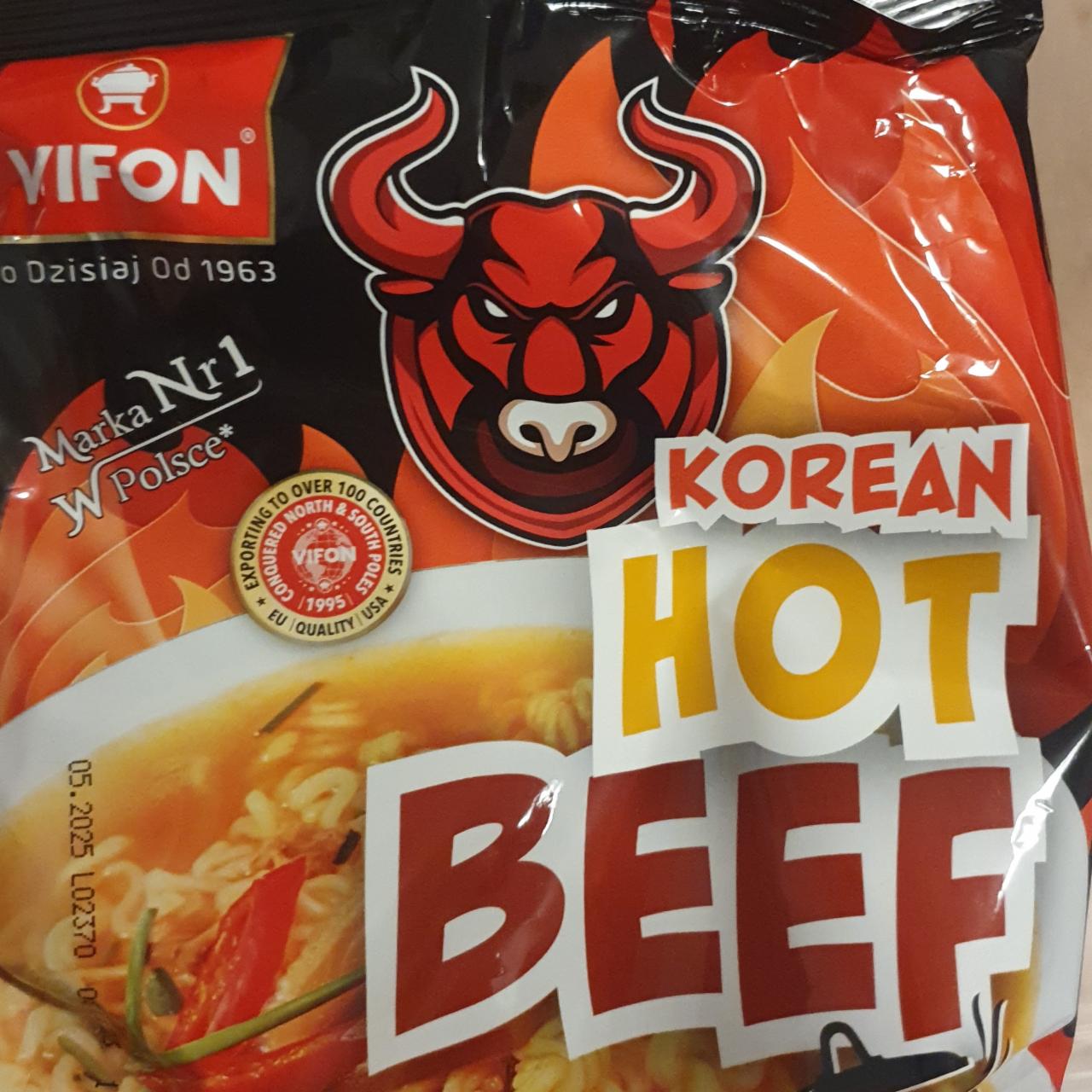 Фото - Zupa do gotowania Korean Hot Beef Vifon