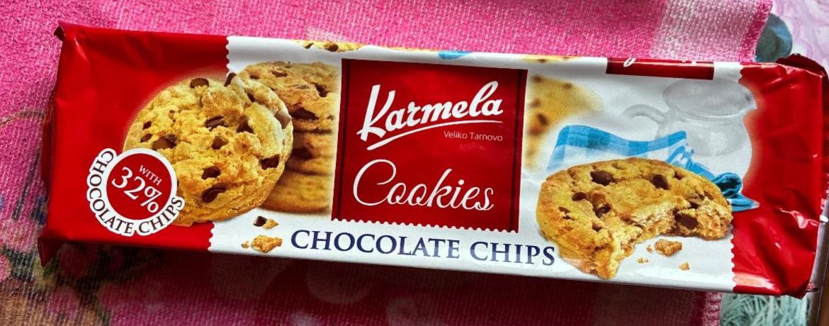 Фото - Печиво зі шматочками шоколаду Chocolate Chips Cookies Karmela