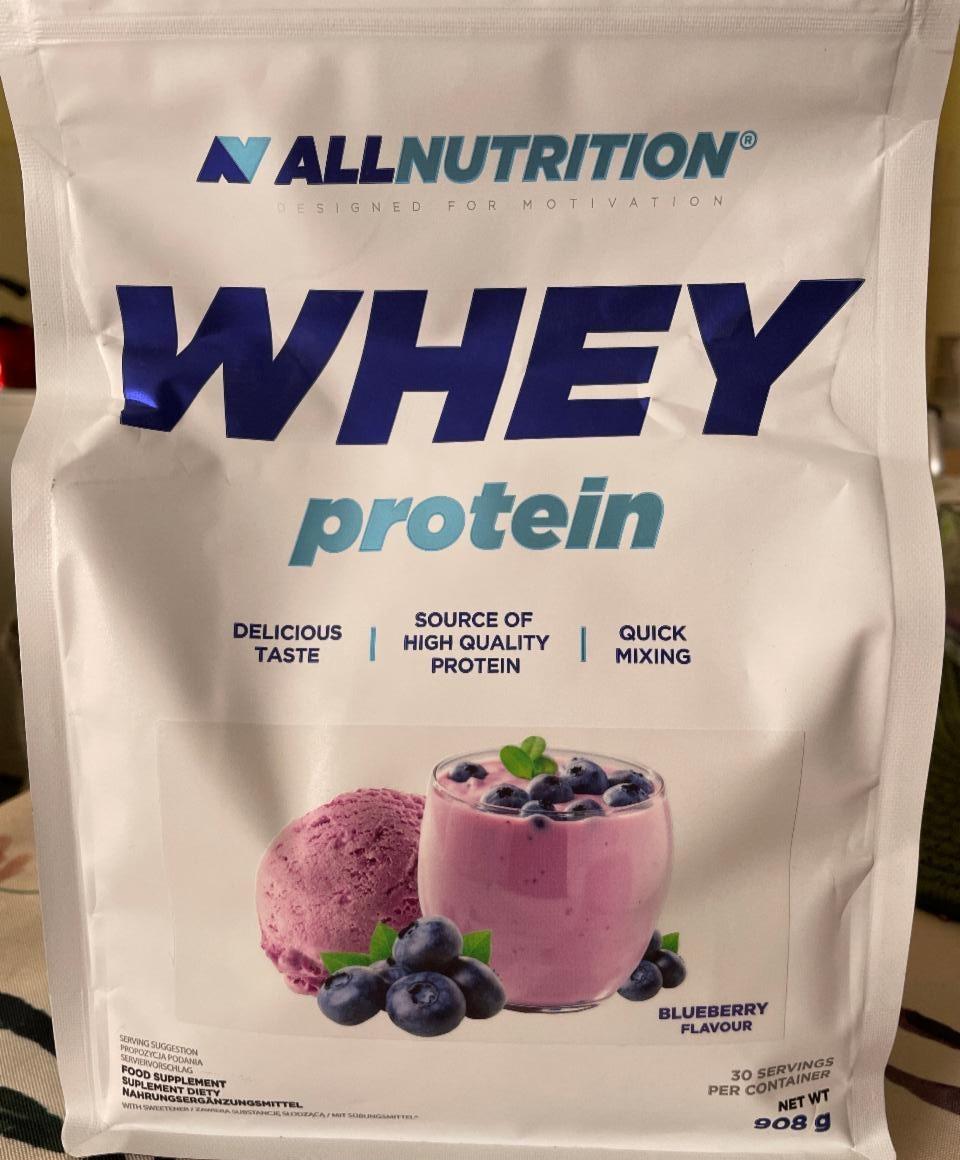 Фото - Протеїн Whey Protein Blueberry Flavour AllNutrition