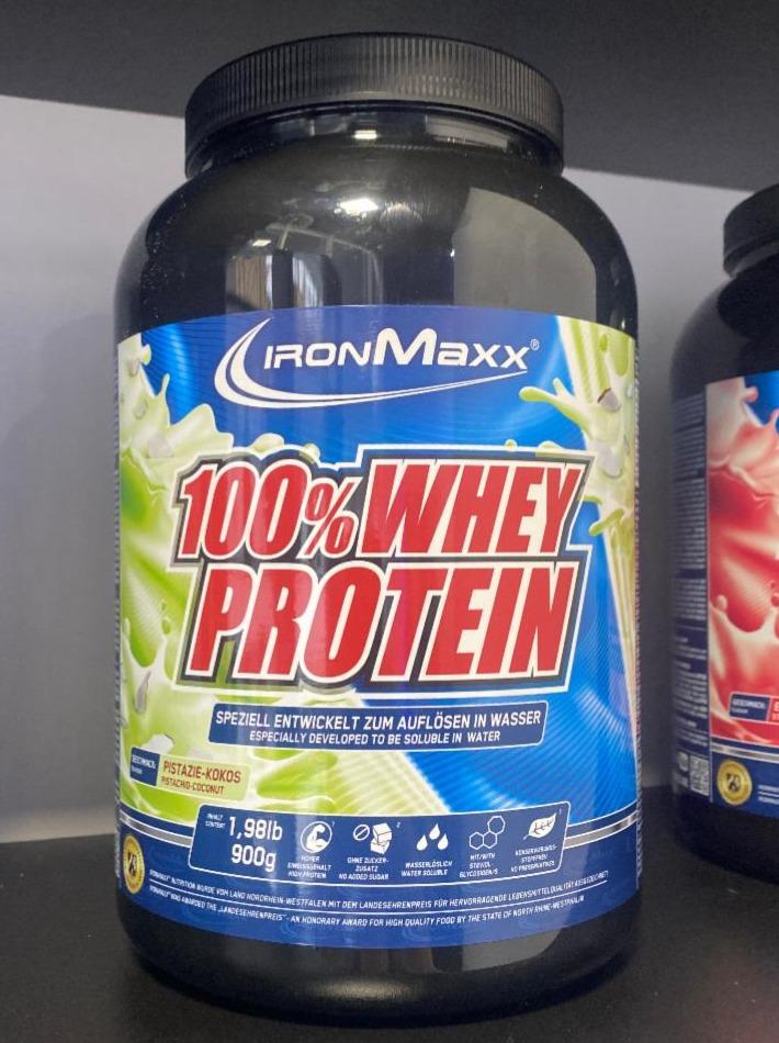 Фото - Протеїн 100% зі смаком фісташка-кокос Whey Protein IronMaxx