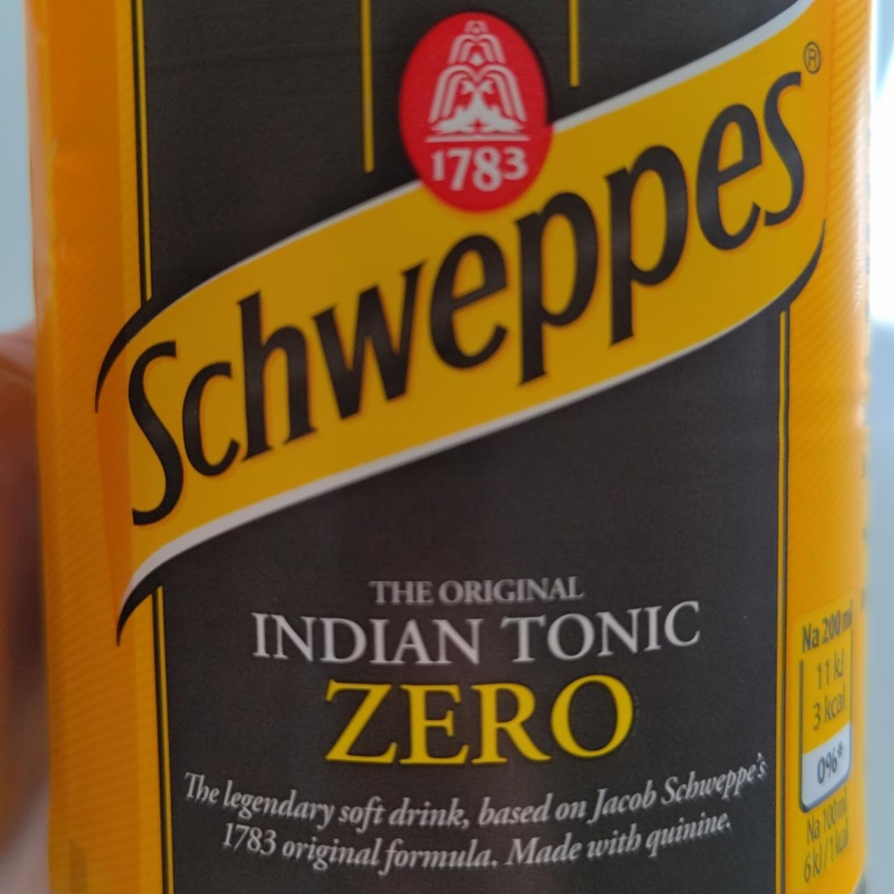 Фото - Швепс Indian Tonic Water без цукру Zero Schweppes