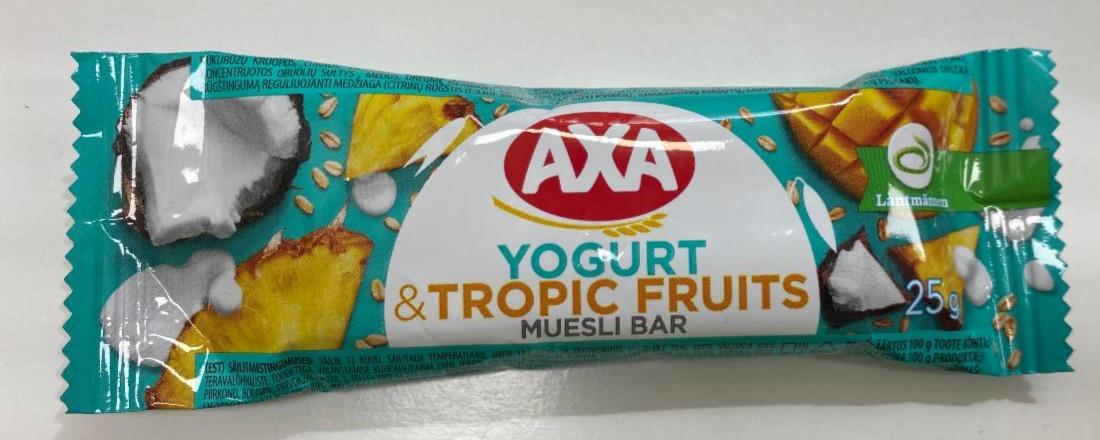 Фото - Батончик зерновий зі смаком йогурту та з тропічними фруктами Аха