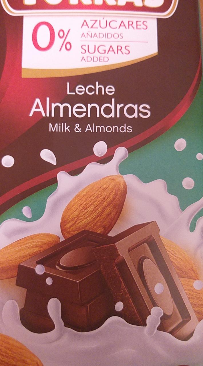 Фото - Шоколад Milk&Almonds Torras
