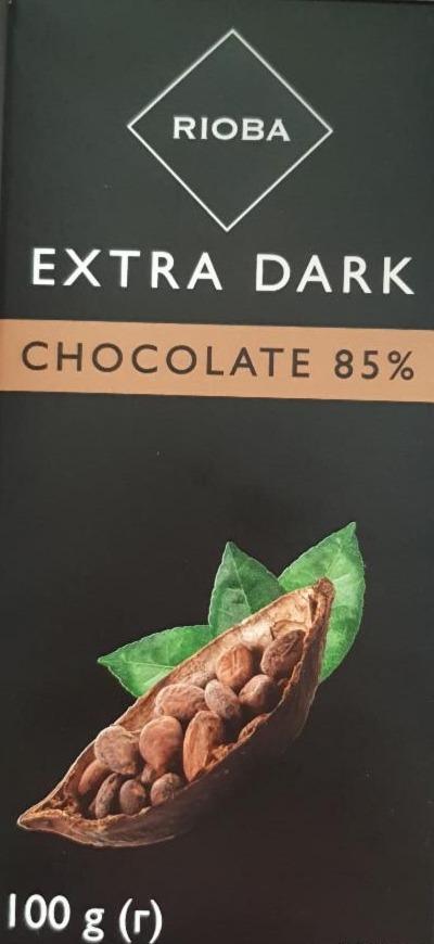 Фото - Екстра темний шоколад 85% Rioba