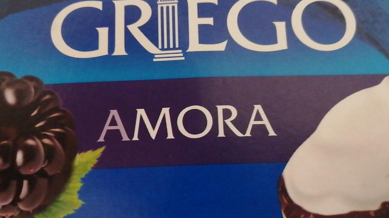 Фото - Йогурт грецький з варенням ожини Griego Mora Hacendado