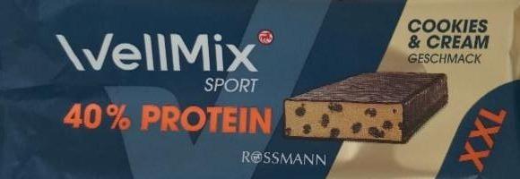 Фото - Протеїновий батончик зі смаком печиво-крем WellMix Rossmann