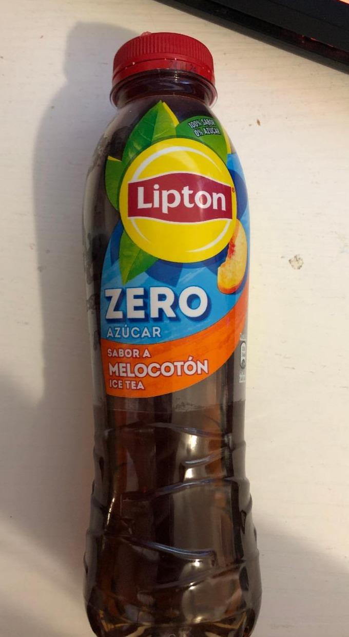 Фото - Чай холодний чорний з персиком без цукру Zero Sugar Lipton