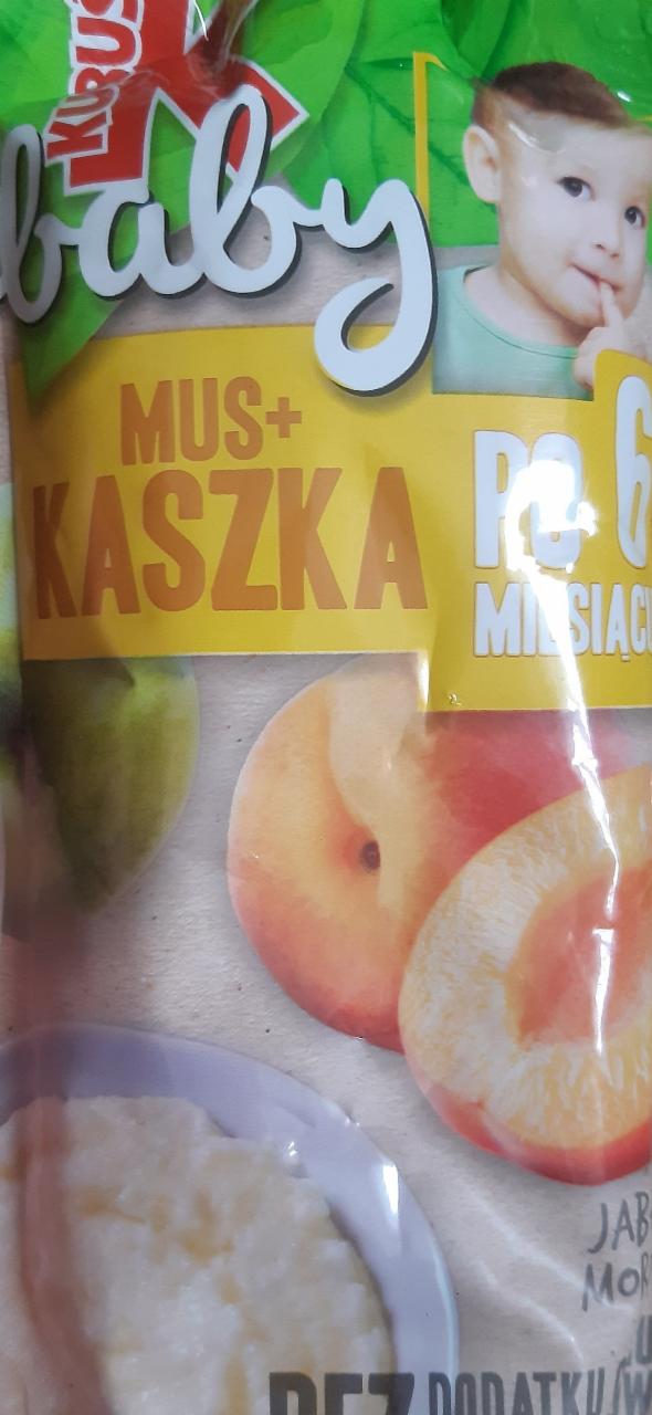 Фото - Дитячий мус + абрикосова яблучна каша Kubuś