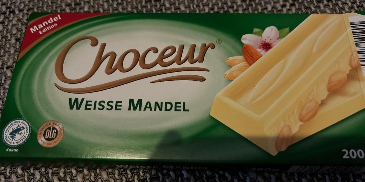 Фото - Шоколад білий з мигдалем Weisse Mandel Choceur
