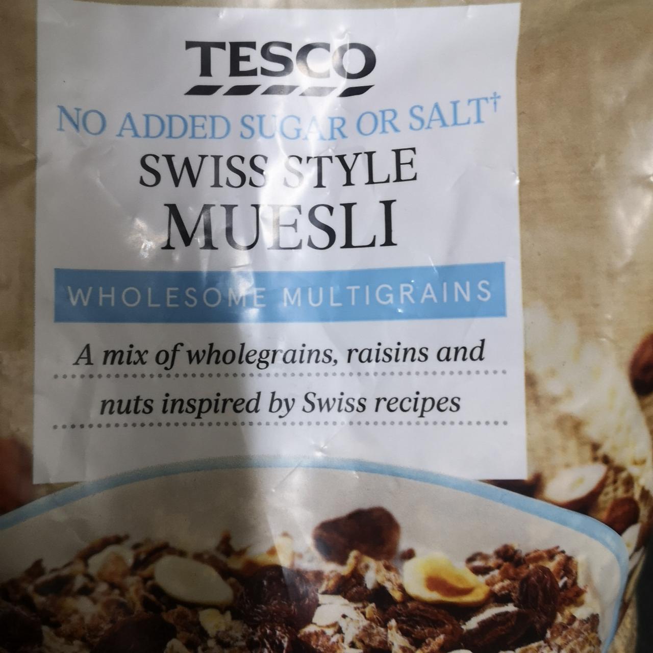 Фото - Мюслі без додавання цукру Swiss Style Muesli Tesco
