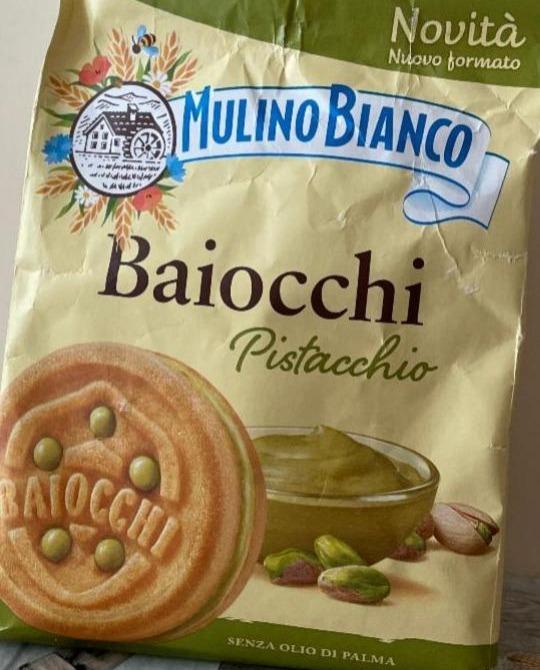 Фото - Biscotti farciti con crema al pistacchio Mulino Bianco