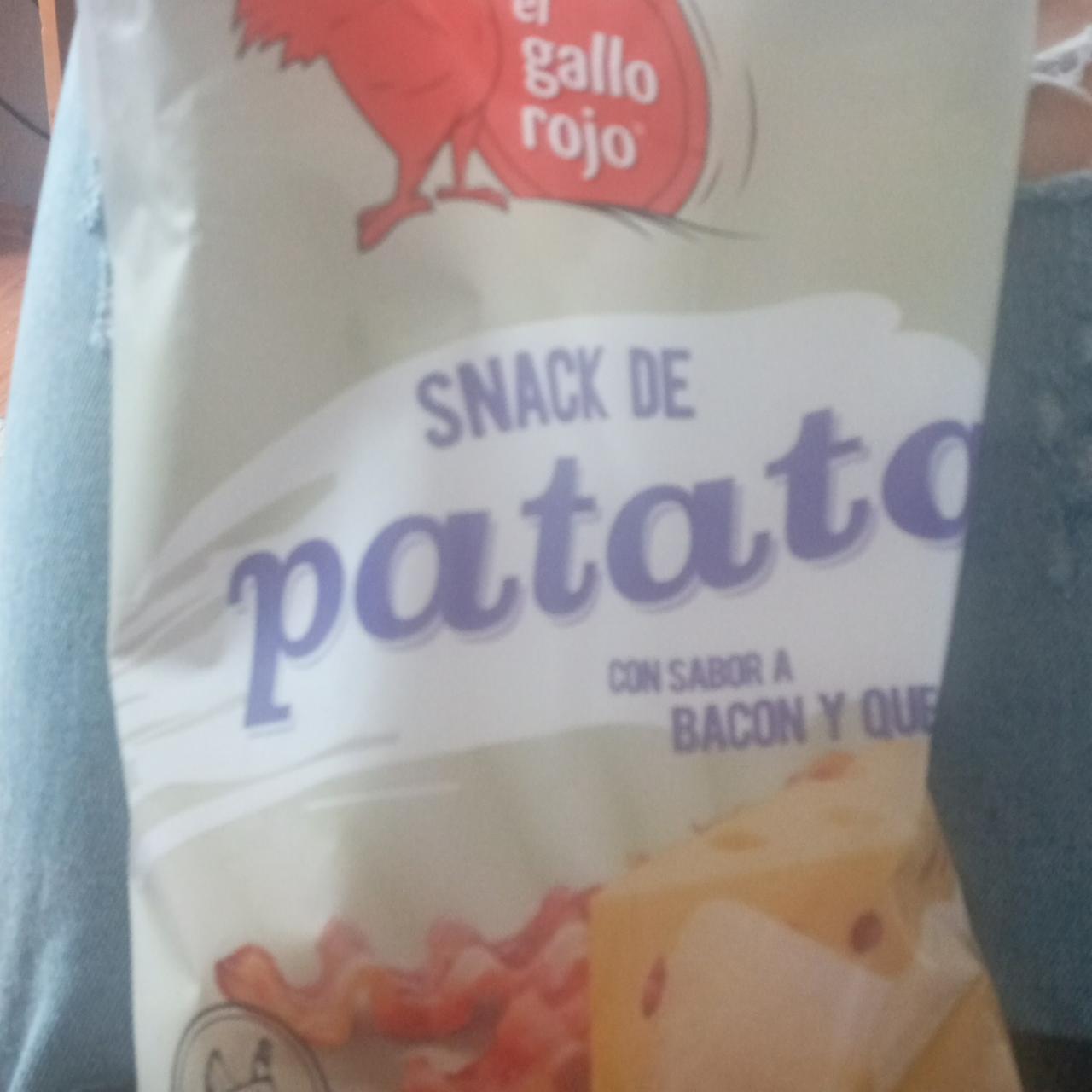 Фото - Чіпси картопляні зі смаком бекону та сиру El Gallo Rojo