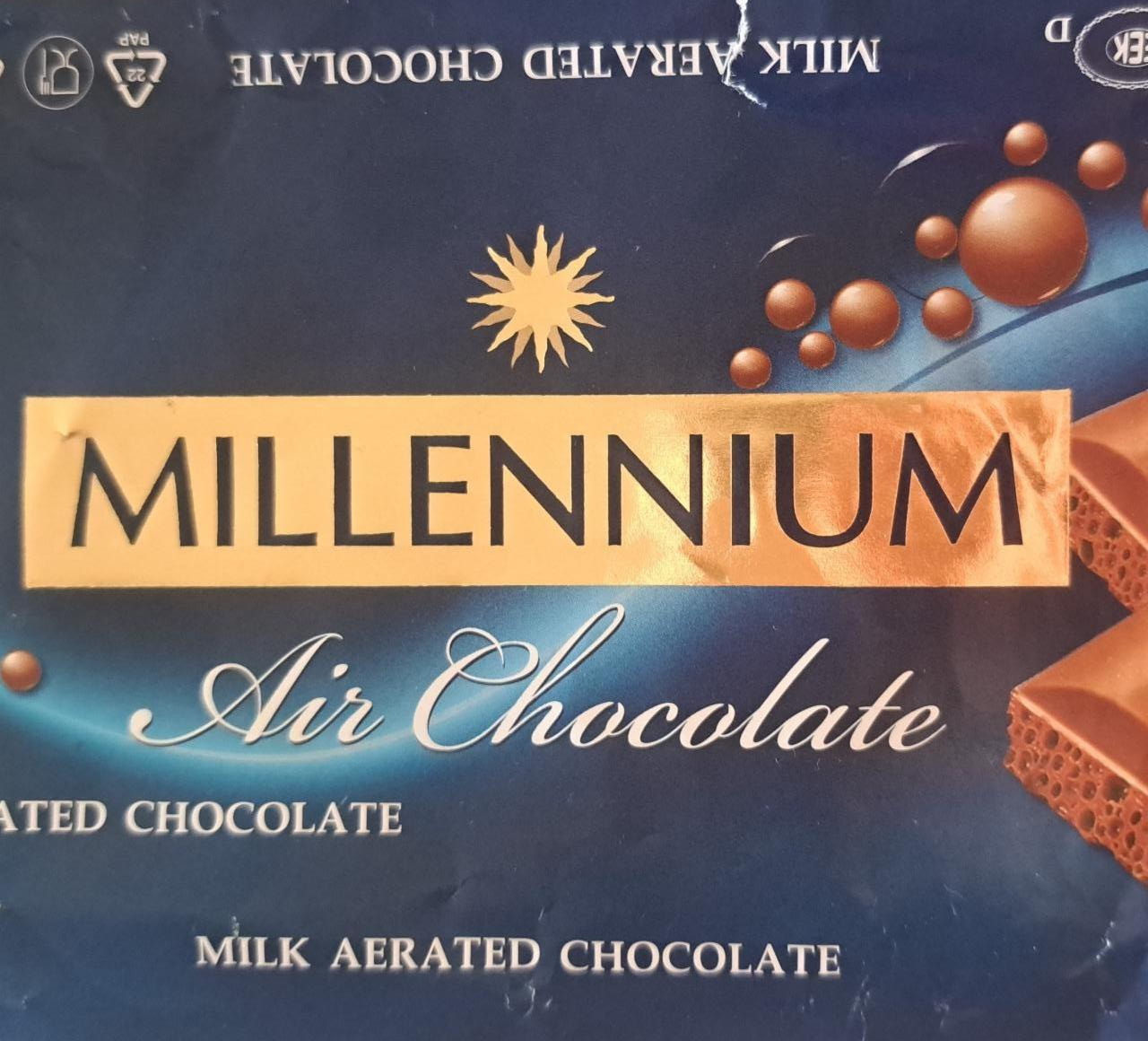 Фото - Шоколад пористий молочний Millennium