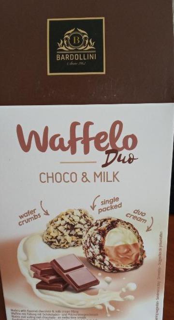 Фото - Цукерки Waffelo duo зі смаком шоколаду та молока Baroodollini