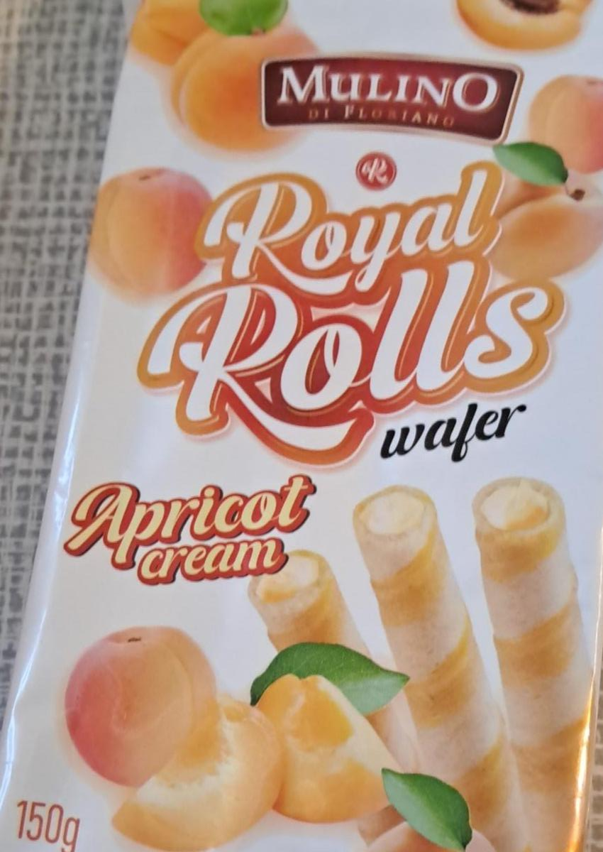 Фото - Royal Rolls wafel Apricot cream Mulino Di Floriano