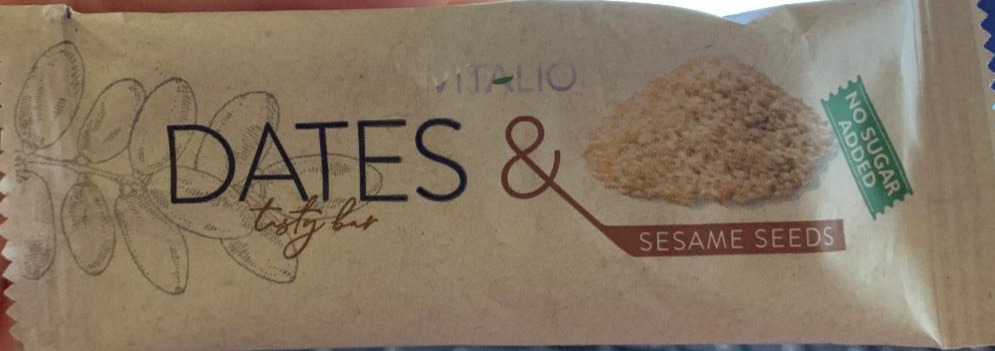 Фото - батончик з кунжутом і арахісом без цукру dates and tasty bar sesame seeds Vitalio