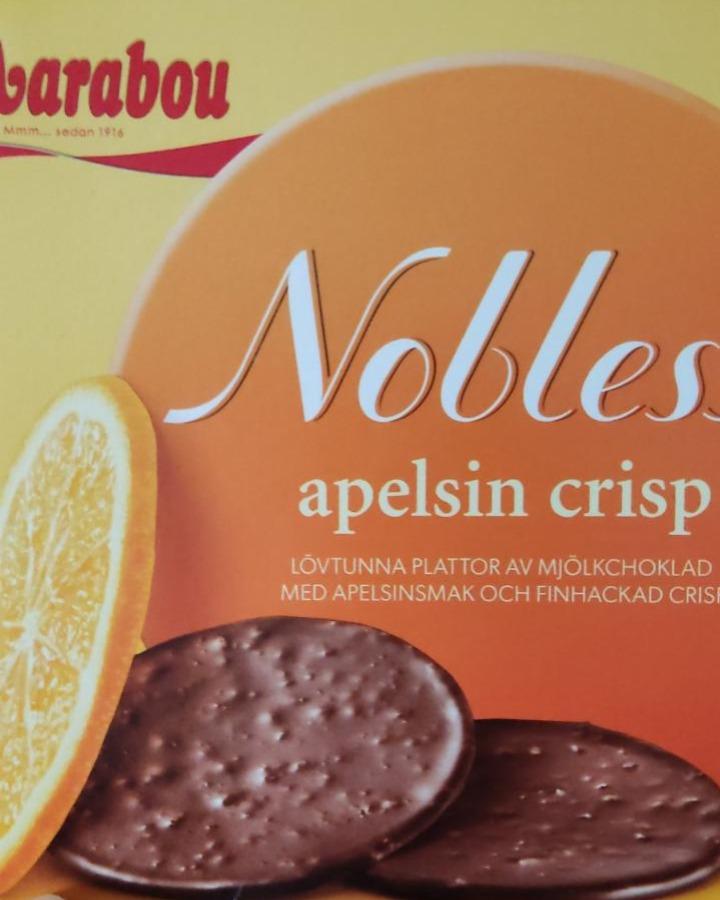 Фото - Шоколадні апельсинові кріспи Apelsin crisp Noblesse Marabou