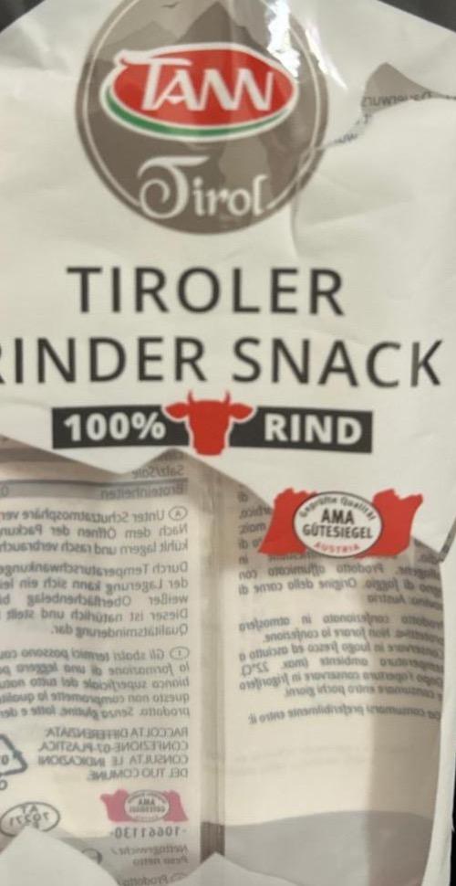 Фото - Tiroler Rinder snack TANN