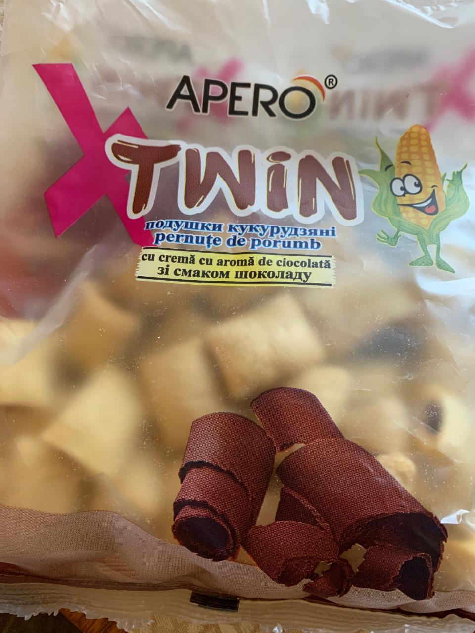 Фото - Подушки кукурудзяні зі смаком шоколаду Twin Apero