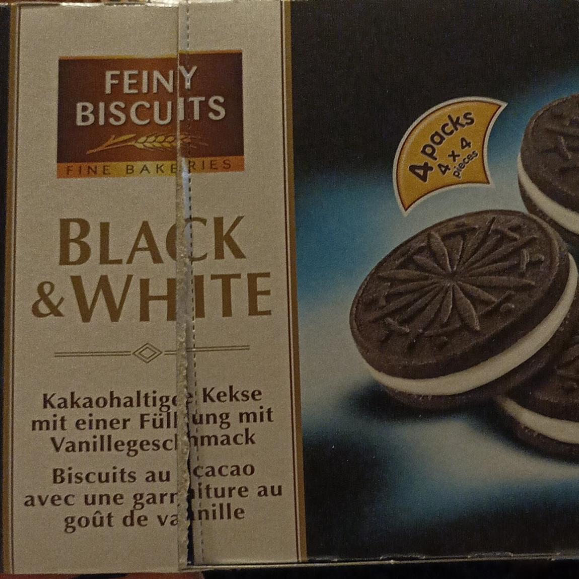 Фото - Печиво Black & White Feiny biscuits