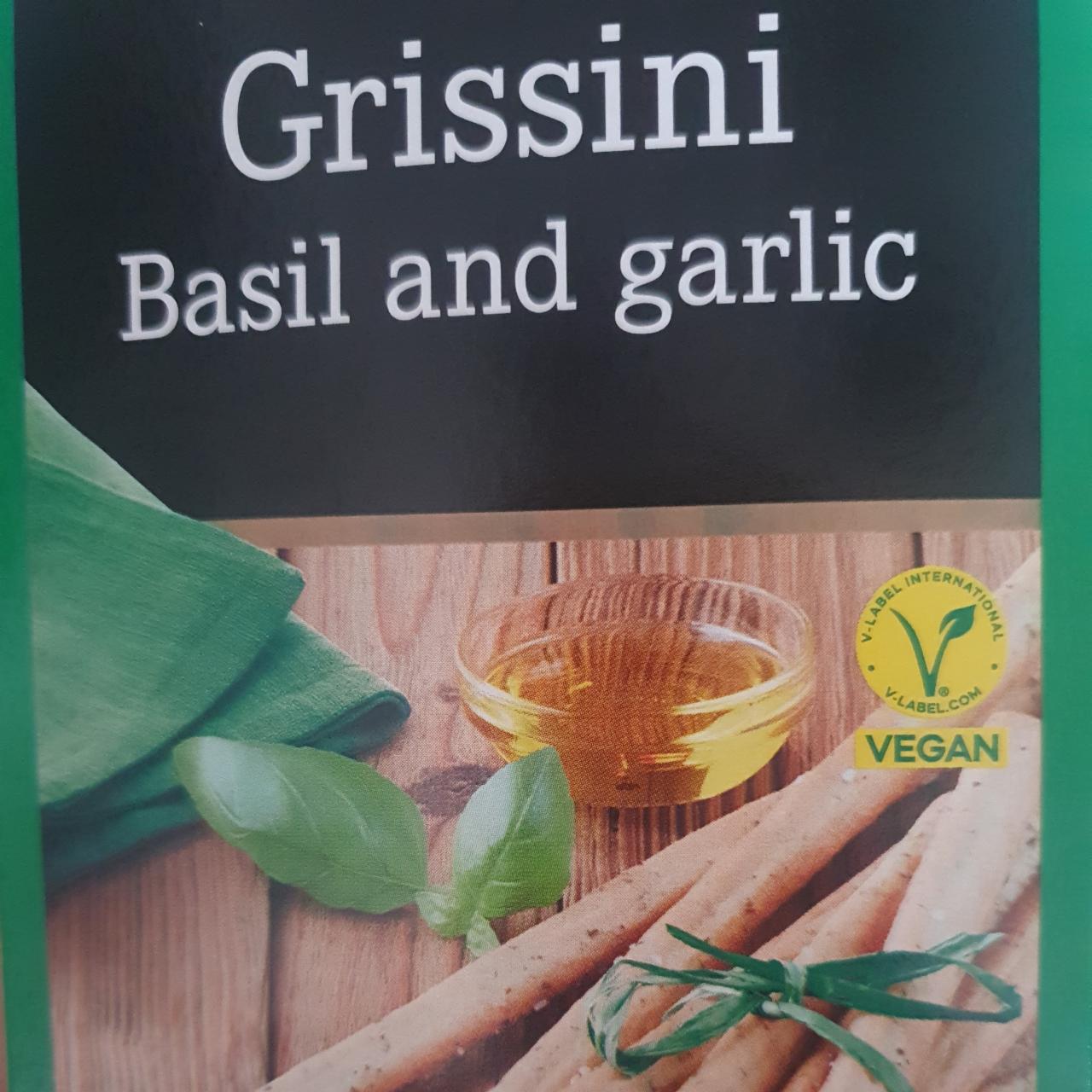 Фото - Хлібні палички Гріссіні Grissoni Basil & Garlic Snack Day