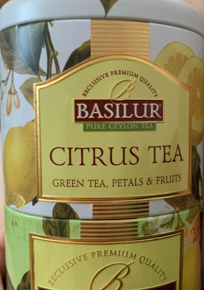 Фото - Чай зелений цейлонський байховий крупнолистовий Citrus Tea Basilur