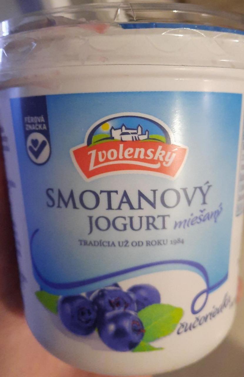 Фото - Zvolenský smetanový jogurt borůvkový