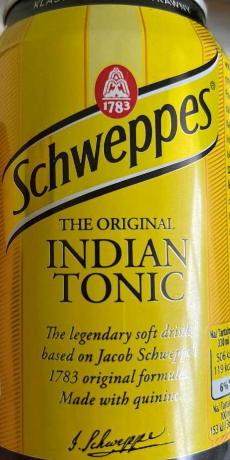 Фото - Напій безалкогольний газований ароматизований IndianTonic Schweppes