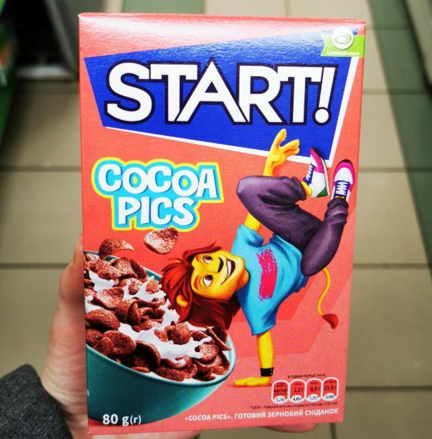 Фото - пластівці start cocoa pics сухий сніданок