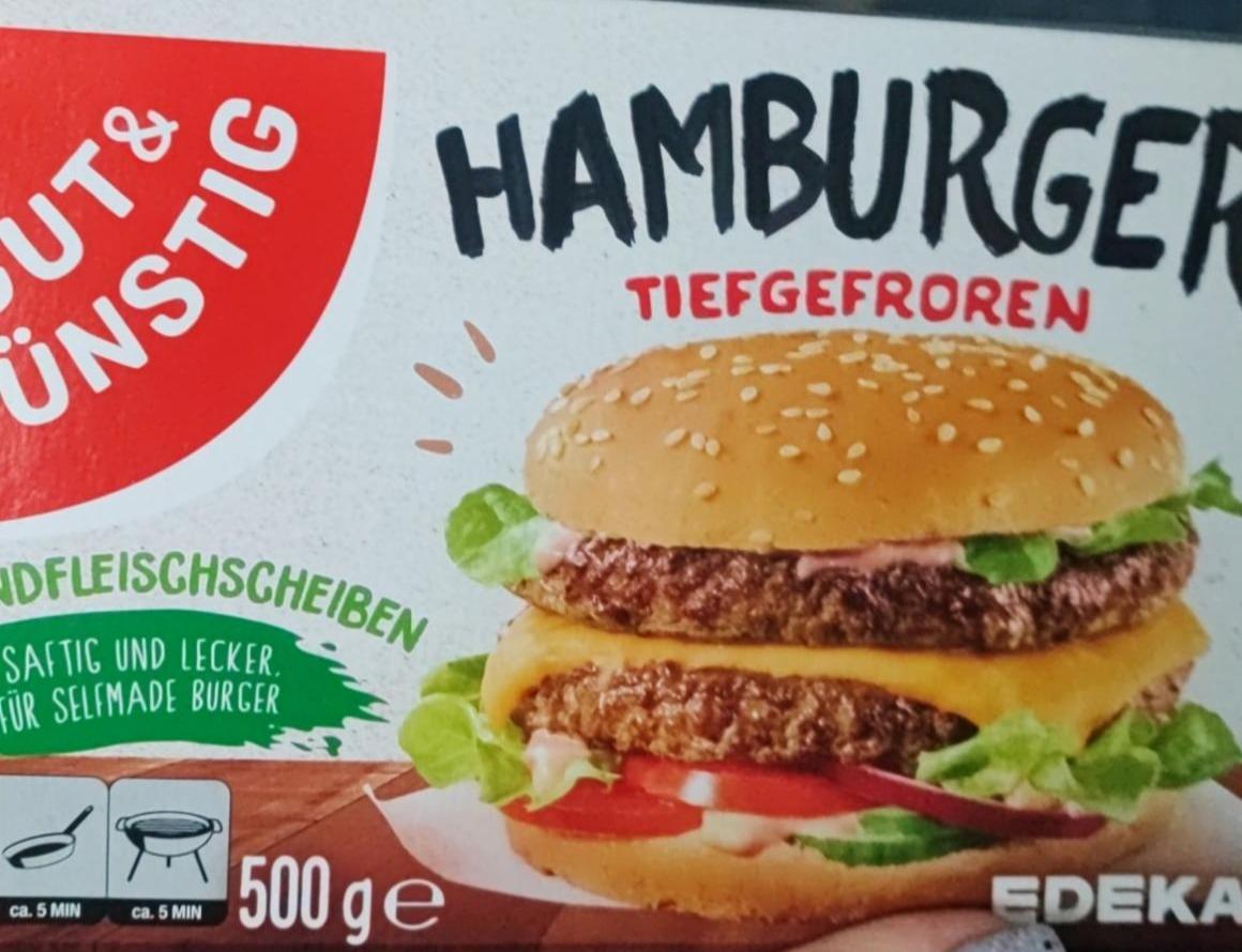 Фото - Hamburger Tiefgefroren Gut & Günstig