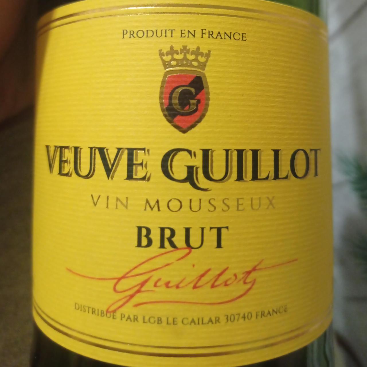 Фото - Вино ігристе брют біле Veuve Guillot