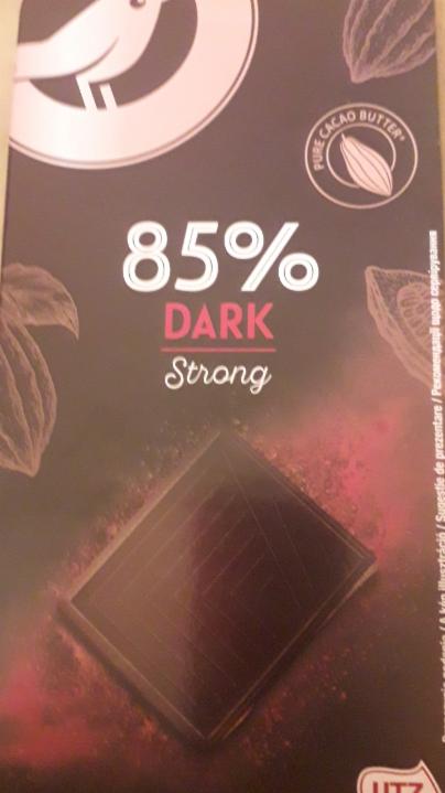 Фото - Czekolada gorzka dark strong 85% Auchan