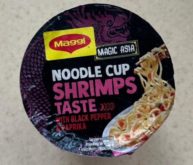 Фото - Локшина швидкого приготування з чорним перцем і паприкою Noodle Cup Shrimps Taste Maggi
