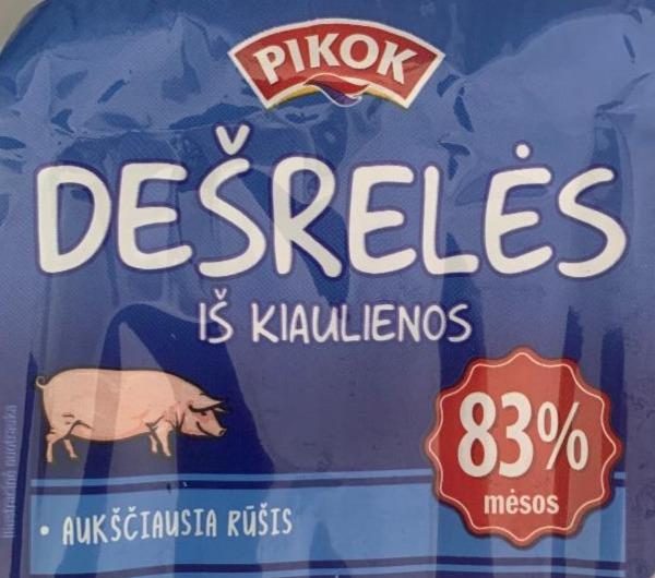 Фото - Високоякісні варені ковбаски зі свинини Pikok