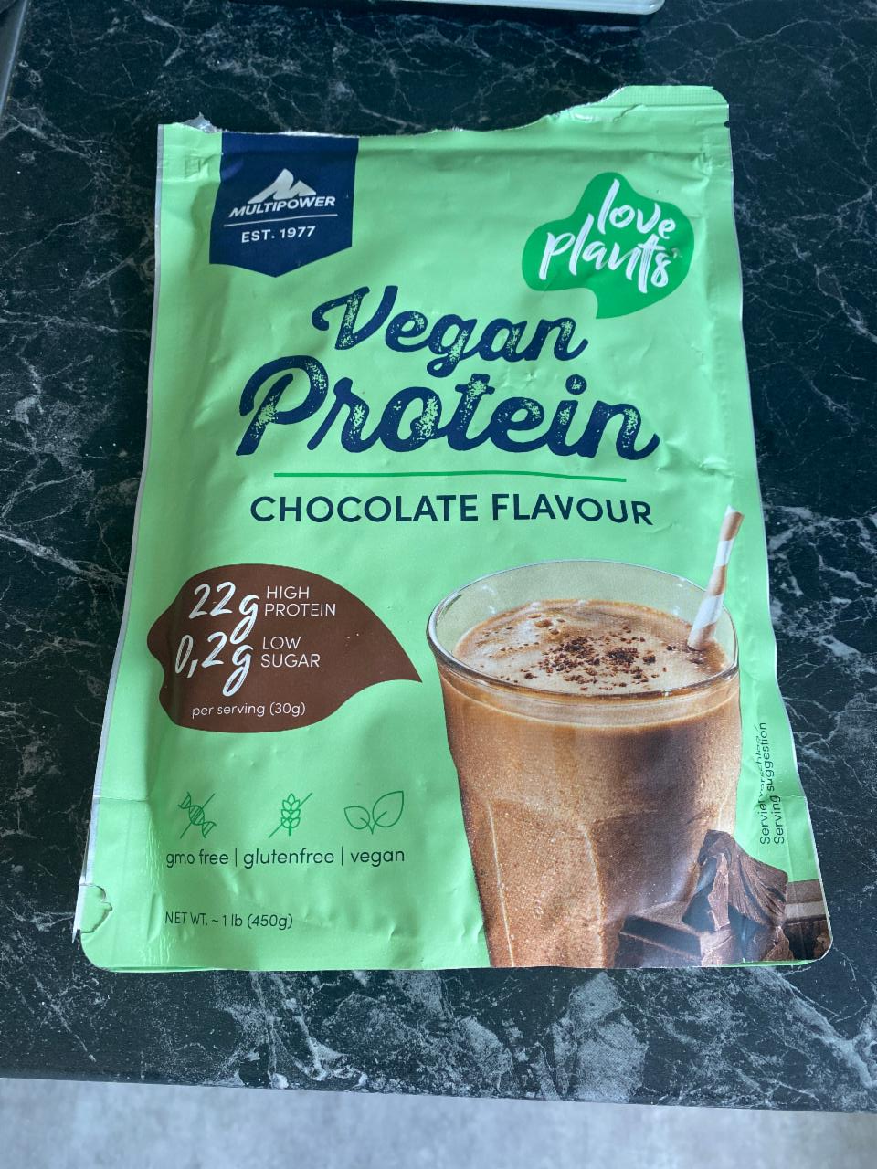Фото - Протеїн веганський з шоколадним смаком Vegan Protein Chocolate Flavour MultiPower