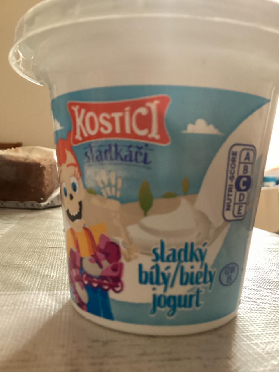 Фото - Sladkáči bílý jogurt slazený Danone Kostíci