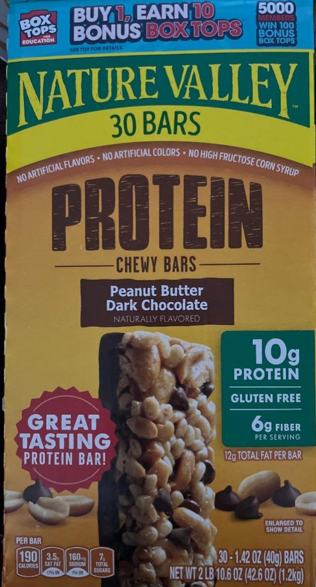 Фото - Protein chewy bar Peanut Butter Dark Chocolate Nature Valley