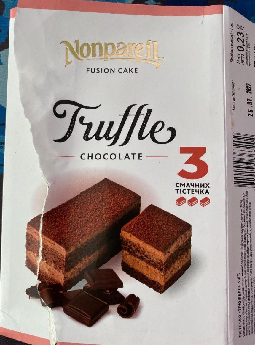 Фото - Тістечко трюфель Truffle chocolate Nonpareil
