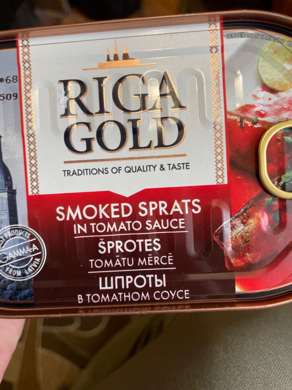 Фото - Шпроти в томатному соусі Riga Gold
