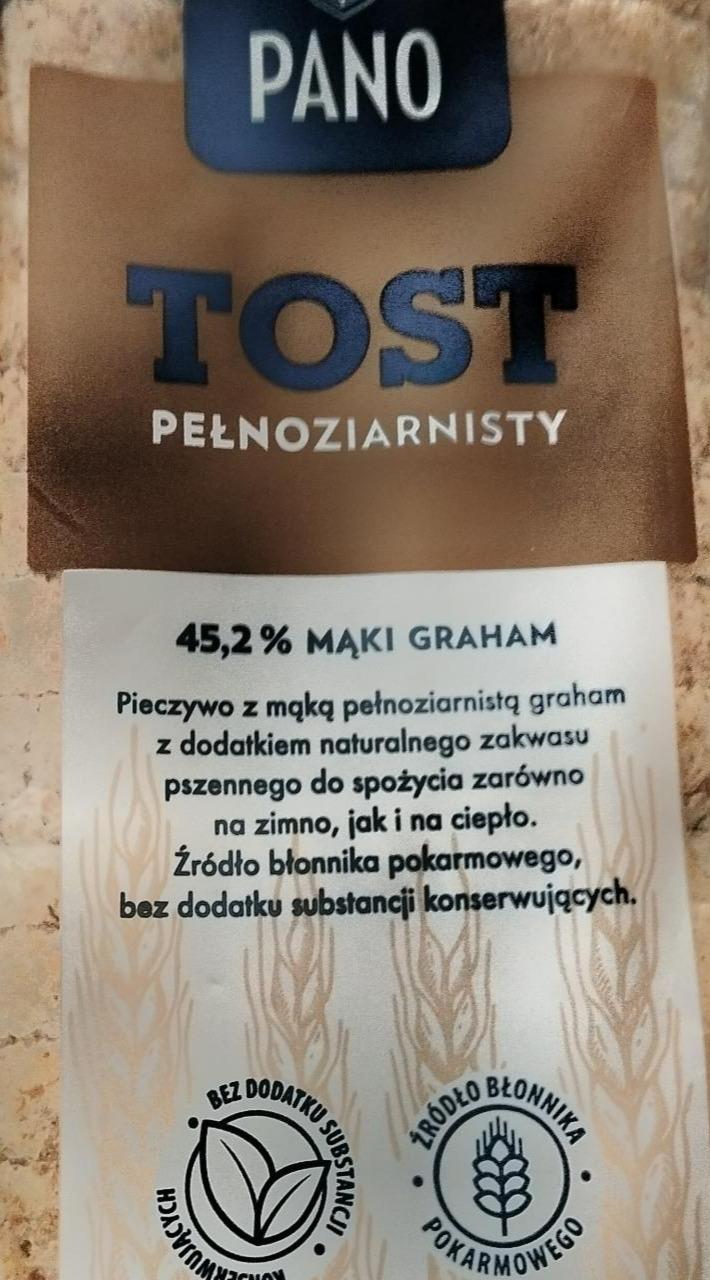 Фото - Хліб багатозерновий тостовий Tost Pełnoziarnisty Pano