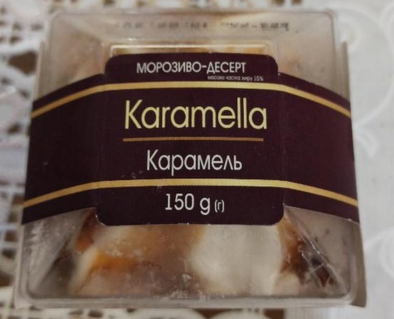 Фото - морозиво-десерт карамель Karamella Gel Amo