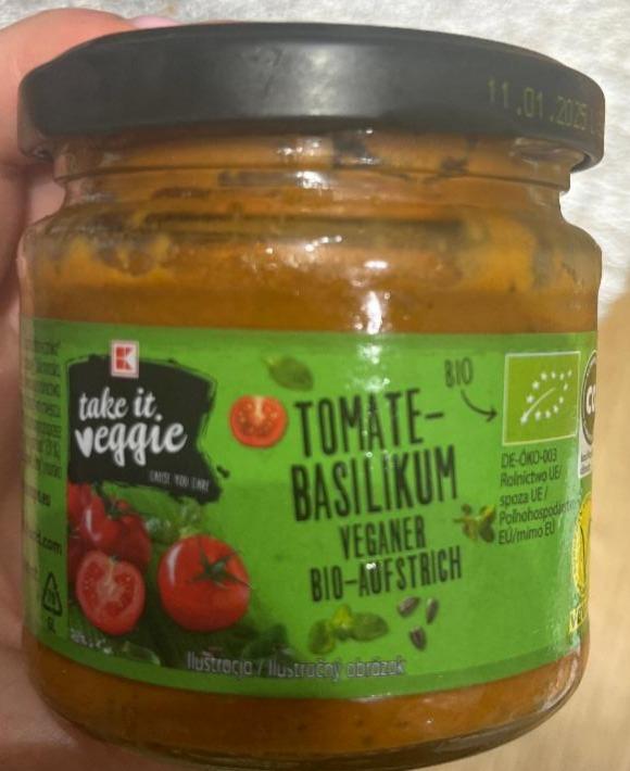 Фото - Tomate-Basilikum veganer Bio-Aufstrich K-take it veggie